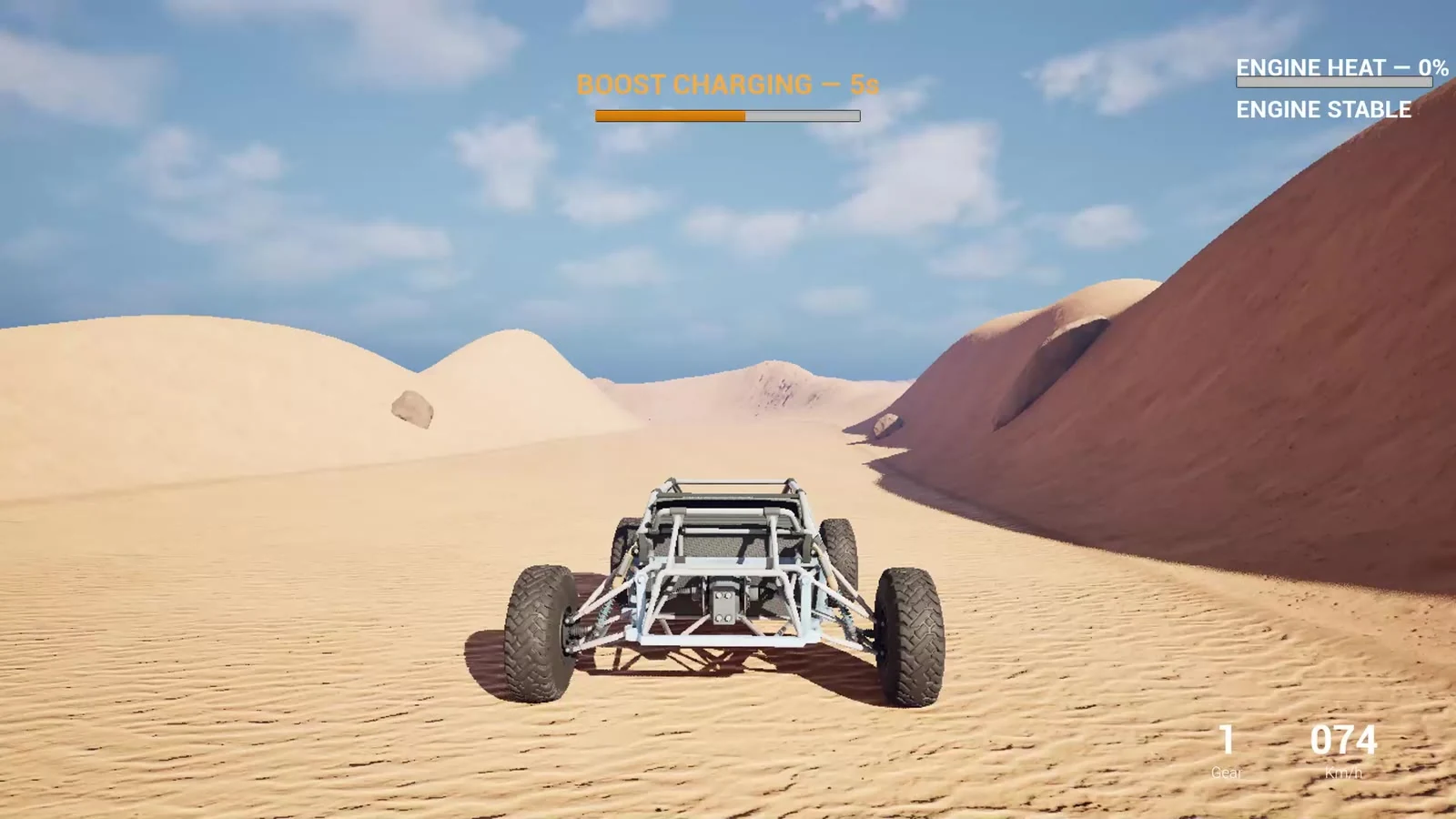 Vehicle presentation from the third-person camera.